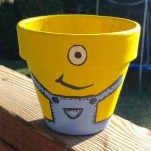 Minion flower pot